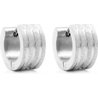 BRUNOshop.cz Náušnice kroužky s pískováním S1691