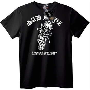 NOONEBRAND Тениска SAD BOYZ Розов Скелет - 4XL, Black