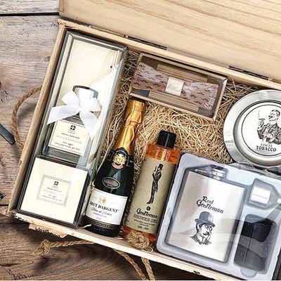 Bohemia Gifts dárkový dřevěný box pro muže skutečný gentleman – Zboží Dáma