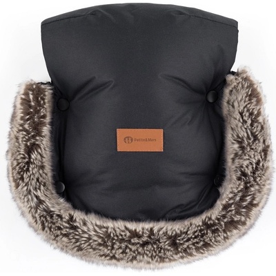 Petite&Mars Rukávník / rukavice Furry Forever Black – Zboží Dáma