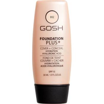 Gosh Foundation Plus+ přirozeně krycí hydratační make-up SPF15 002 Ivory 30 ml