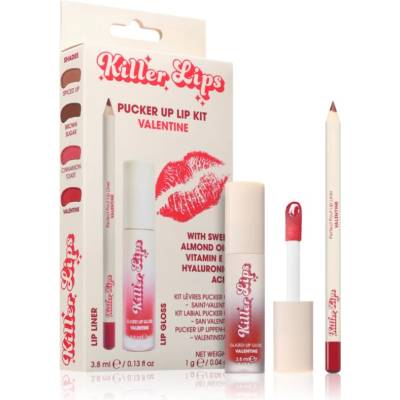 Killer Lips Pucker Up Lip Kit комплект за устни за жени Valentine