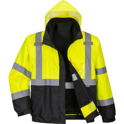 Portwest S365 Hi-Vis 3 v 1 Premium bomber žltá/čierna