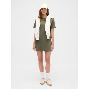 GAP Рокля с лого GAP GAP | Zelen | ЖЕНИ | XXS