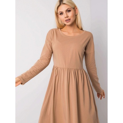 šaty s dlhým rukávom RV-SK-5889.41P brown