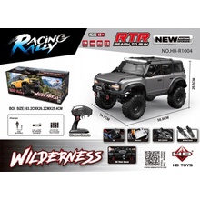 JOKO RC Veľké Auto Jeep WILDERNESS RTR 56cm s LED svetlom na diaľkové ovládanie rýchlosť 18 km/h Naviják smerovky Vodotesné sivé 1:10