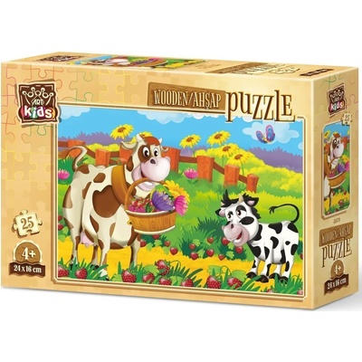 Art Puzzle Дървен пъзел Art Puzzle от 25 части - Романтика в гората (5870)