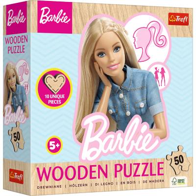 Trefl - Puzzle Barbie wooden - 40 - 99 piese