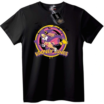NOONEBRAND Тениска Looney Tunes Вещица Заек - 5XL, Black
