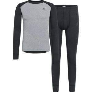 Odlo Мъжко синтетично термобельо Odlo Active Warm Special Set Synthetic base layer - Dark Grey Melange / Grey Melange (014-2550-0111)
