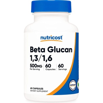Nutricost Beta Glucan 1.3/1.6, 500 mg, 60 капсули, Nutricost