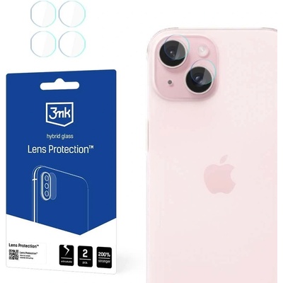 Комплект протектори за камера 3mk Lens Protection за Apple iPhone 15 Plus, 2бр (5903108536578)
