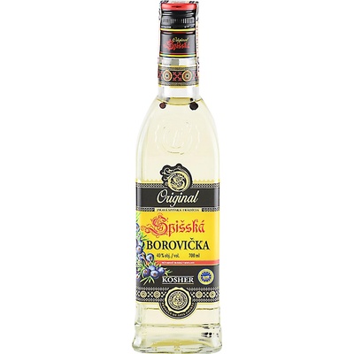 Spišská Borovička Destilát 40% 0,7 l (čistá fľaša)