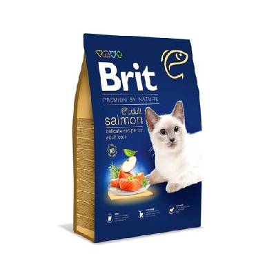 BRIT Cat Premium by Nature Adult salmon 8 kg