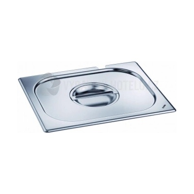 Veko nerezové GN 2/4 s otvorom pre naberačku 16,2 x 53 cm, plné 3173215
