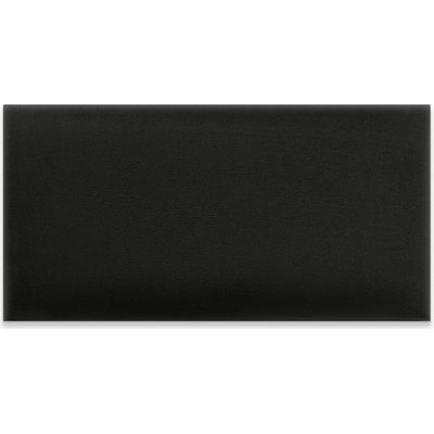 Čalouněný nástěnný panel Intesi černý sametový 80x20 cm do ložnice a předsíně