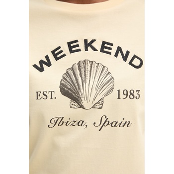 Weekend Max Mara Памучна тениска Weekend Max Mara BORA (2615971042600)