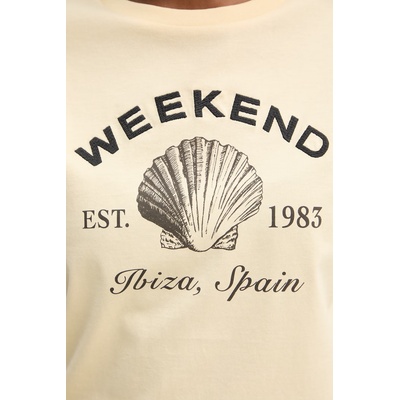 Weekend Max Mara Памучна тениска Weekend Max Mara BORA (2615971042600)