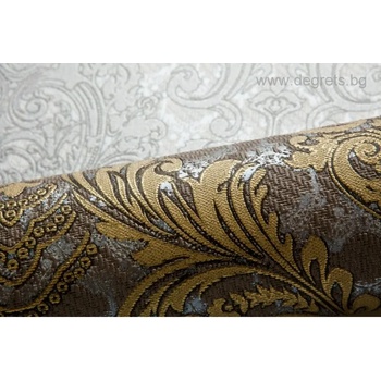 Image 1 of Тапет винил Лукс Барок Кафяв