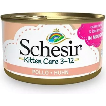Schesir Kitten Mousse Chicken мус с пилешко за подрастващи котки 85gr