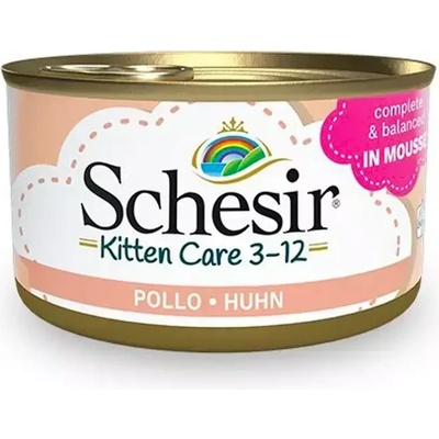 Schesir Kitten Mousse Chicken мус с пилешко за подрастващи котки 85gr