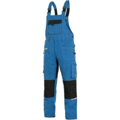 CXS Stretch Zahradníky 170-176cm pánské středně modrá-černá