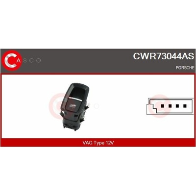 Spínač, zvedací zařízení oken CASCO CWR73044AS