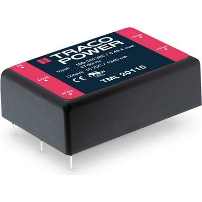 sieťový zdroj AC/DC do DPS TracoPower TML 40512 12 V/DC 5 A 40 W