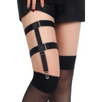 SuperLove Sexy Double Suspender Garters 2158 Black