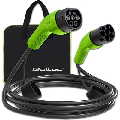 Qoltec 52473 EV kabel typu 2 pro nabíjení auta 400V 11kW 16A 5m 52473