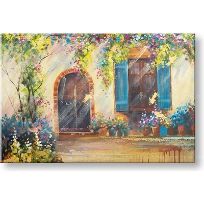 Malovaný obraz na stěnu DEN VE FLORENCII 1 díl 90x60 cm - 90×60 cm / Premium 4 cm