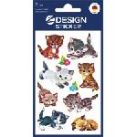 Avery zweckform Стикер, хартия, 3 листа, 76x120 mm, AVERY ZWECKFORM, "Z-Design No. 4346", котенца (4346)