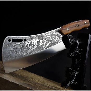 HARAHU Кухненски нож за рязане rt-18573 - Кафяв kp18573 (rt-18573)