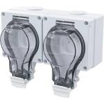Solight 5B352 - Влагозащитена двойна розетка 230V/16A IP66 (SL1765)