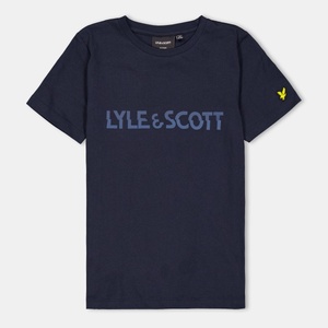 Lyle and Scott Тениска Lyle and Scott Kids Logo Regular Fit T-Shirt - Dark Navy Z271