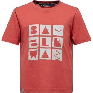 Salewa Детска тениска Salewa Kid's Graphic T-Shirt - Etruscan Red - размер 116 (EU) (704-5543-0113)