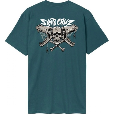 Santa Cruz Pace Torch Bones T-Shirt Deep Sea