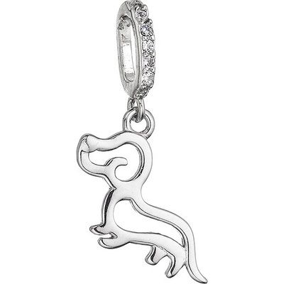 Pavona Stříbrný přívěsek pes jezevčík 14053.1 crystal