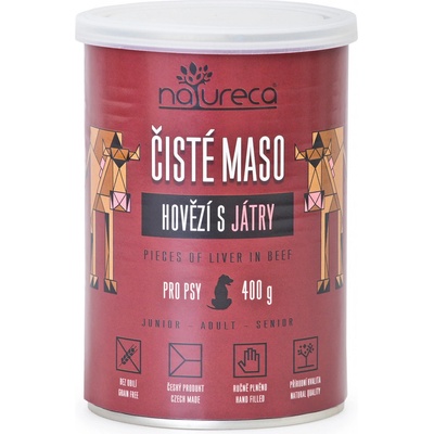 Natureca Adult hovězí s játry 800 g