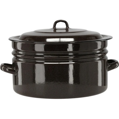 CHOMIK Smaltovaný hrniec 25 l 40 cm hnedý CH-EMA3608