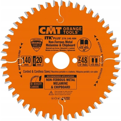 CMT 276.140.48H Pilový kotouč ITK D=140 B=20 Z=48 2/6/32,5 K=1,8 P=1,2