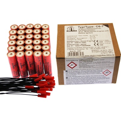 Klima raketový motor C6-7 EL 30ks