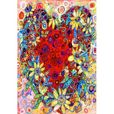 Bluebird Puzzle - Puzzle Sally Rich: Passion Flower 1000 - 1 000 piese