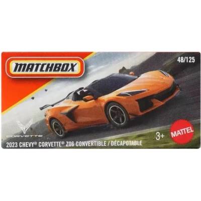 Mattel Matchbox: Малка количка в кутия 2023 Chevy Corvette Z06 кабриолет (JHR26)