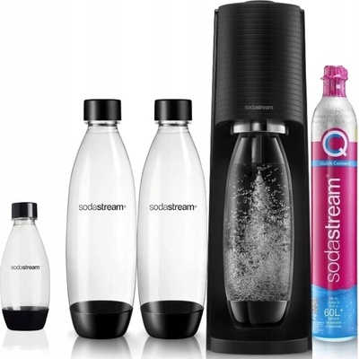 SodaStream Terra čierny + 3 fľaše + CO2 náplň