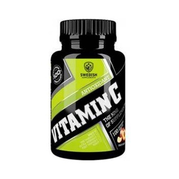 Swedish Supplements Витамин C, Swedish supplements, Праскова, 100 Дъвчащи таблетки, 5572