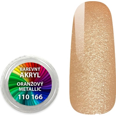 Expa nails akryl pudr metalický oranžový metallic 4 ml – Zboží Dáma