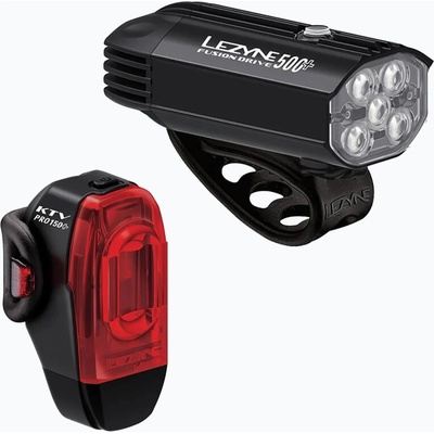 Lezyne Комплект светлини за велосипед Lezyne Fusion Drive 500+ / KTV Drive Pro+ двойка сатенено черно/черно