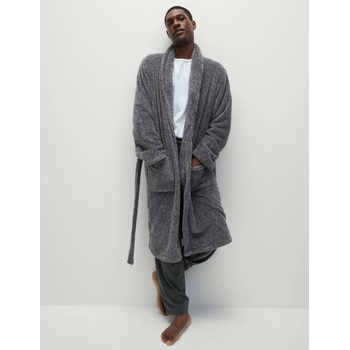 Marks & Spencer Флийсен халат Supersoft Marks & Spencer сива Marks & Spencer | Siv | МЪЖЕ | S