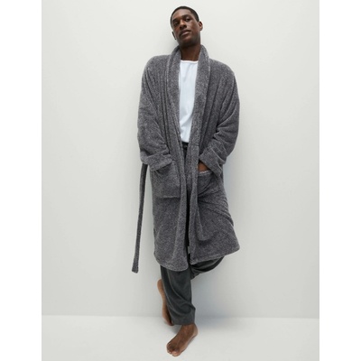 Marks & Spencer Флийсен халат Supersoft Marks & Spencer сива Marks & Spencer | Siv | МЪЖЕ | S